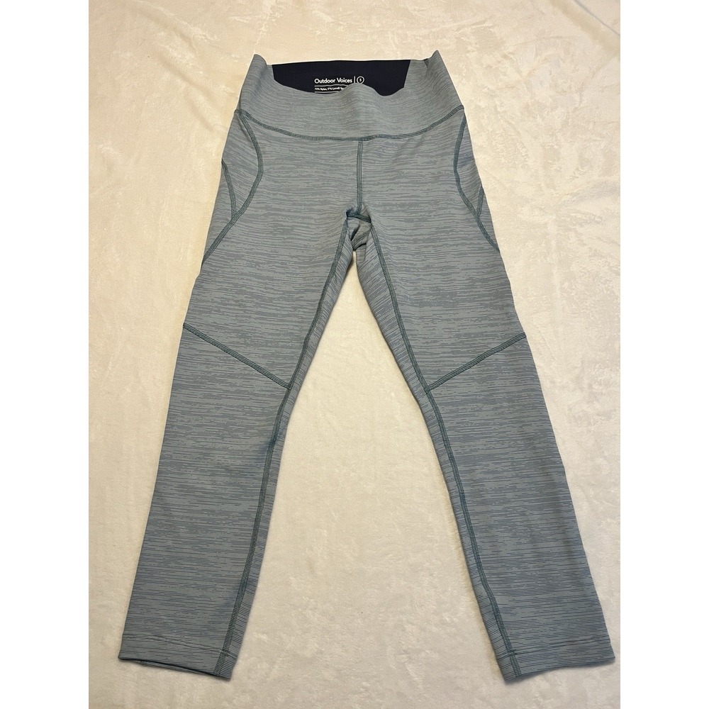 Outdoor‎ Voices Leggings Small TechSweat Core Blue Activewear